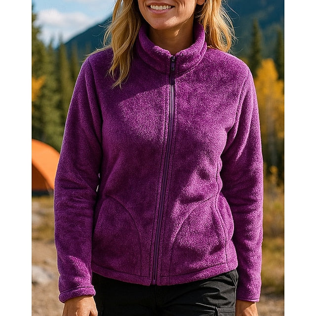 Women's Outdoor Jacket Hiking Jacket Fleece Jacket Winter