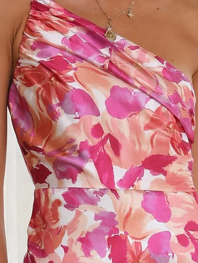 Women's Midi Dress Floral Dress Print Dress Fashion Modern