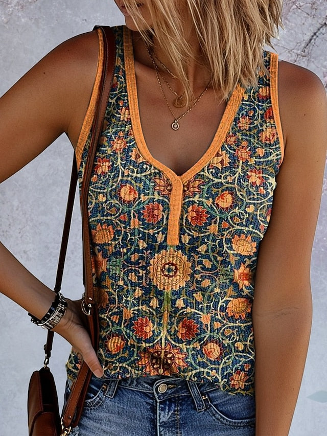 Women's Camisole Tank Top Print Ombre Graphic Geometric