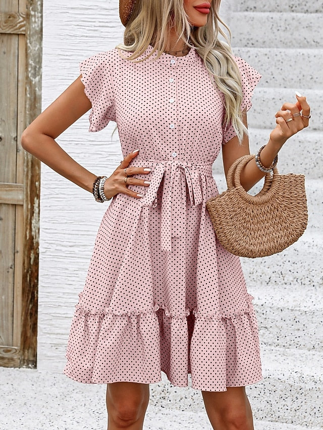 Women's Mini Dress Shirt Dress Casual Dress A Line Dress