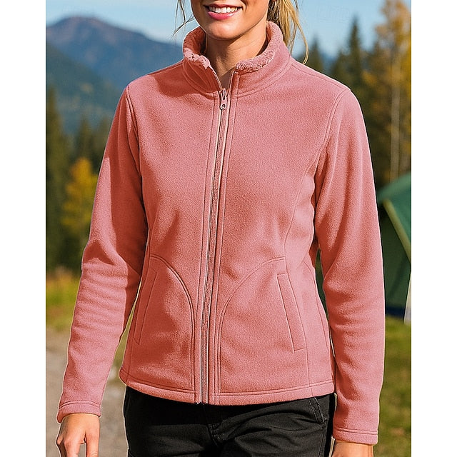 Women's Outdoor Jacket Hiking Jacket Fleece Jacket Winter