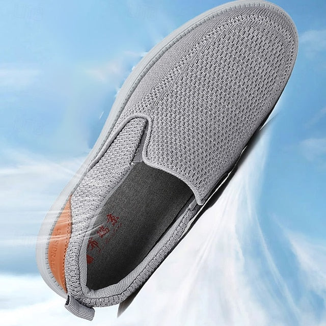 Stretch Sneakers – Knit Breathable Navy Slip-On Men's