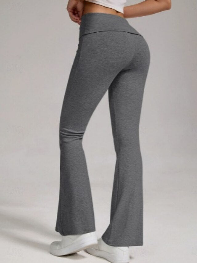 Women's Trousers Flared Pants Casual Pants Vacation Fashion
