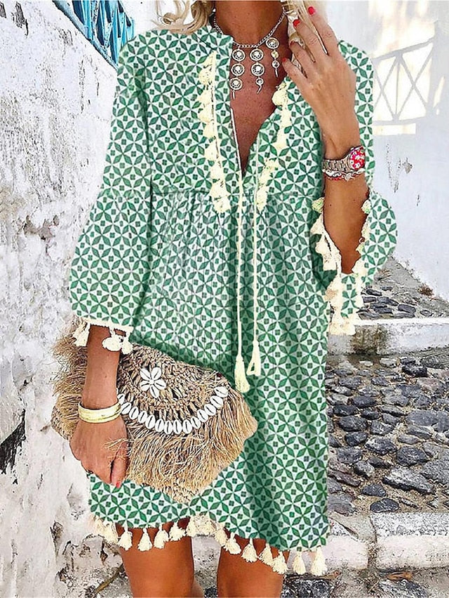 Women's Mini Dress Petite Dress Casual Dress Long Sleeve