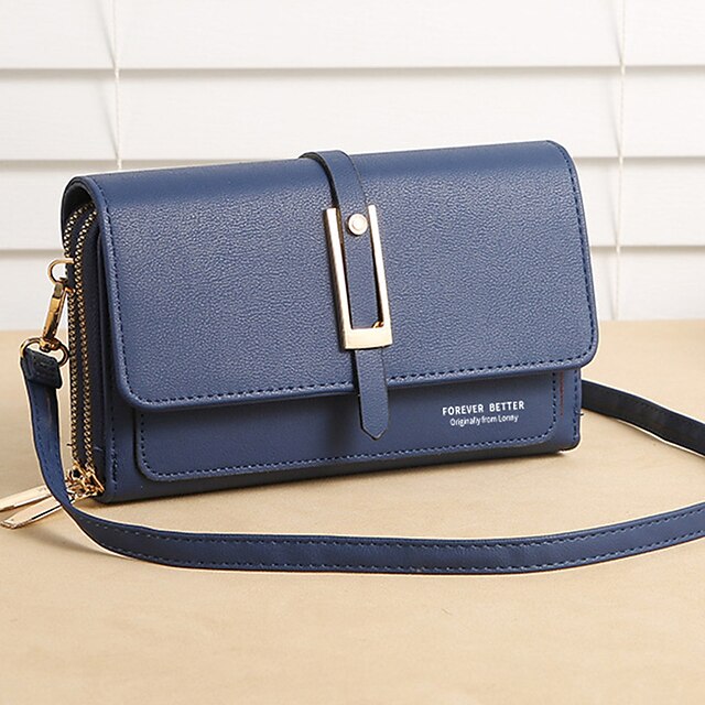 PU Bag Leather Women's Phone Mobile Wallet Crossbody