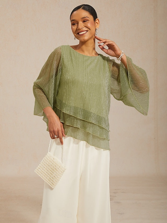 Women's Blouse Dressy Tops Flowy Tops Chiffon Tops Sequins