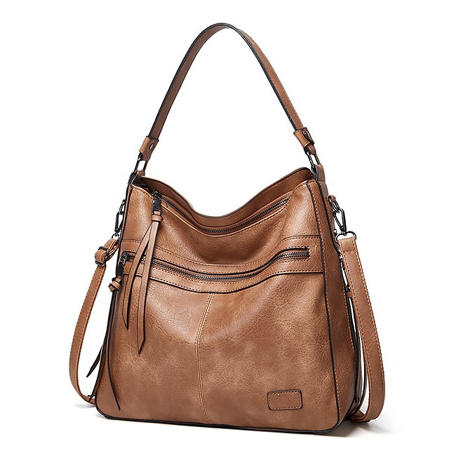 Leather Tote Bag Hobo PU Crossbody Women's Shoulder
