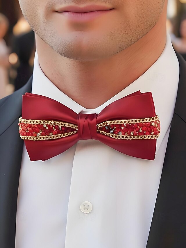 – Tie Red Bow Men's Christmas