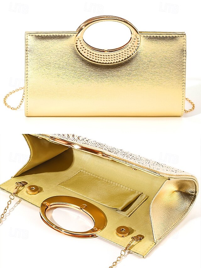 Round Handle – Evening Crystal Gold with Clutch Glamorous
