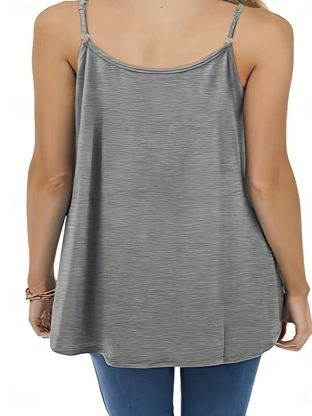 Multi Packs 2pcs Women's V Neck Sleeveless Green+pink Tank