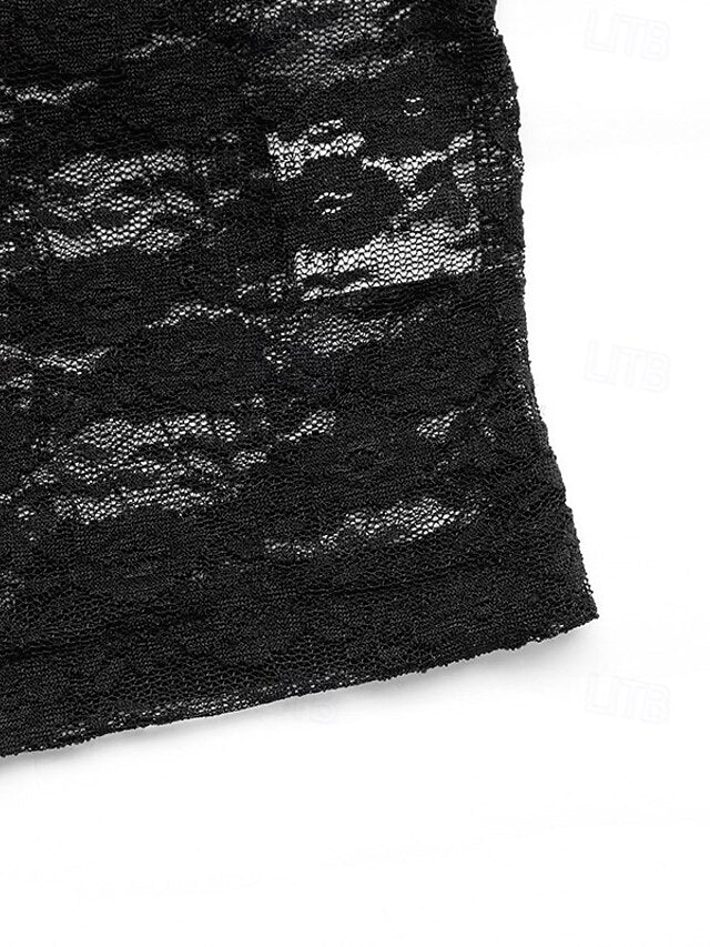 Women's Tank Top Lace Tops Slim fit top Tunic Front Tie