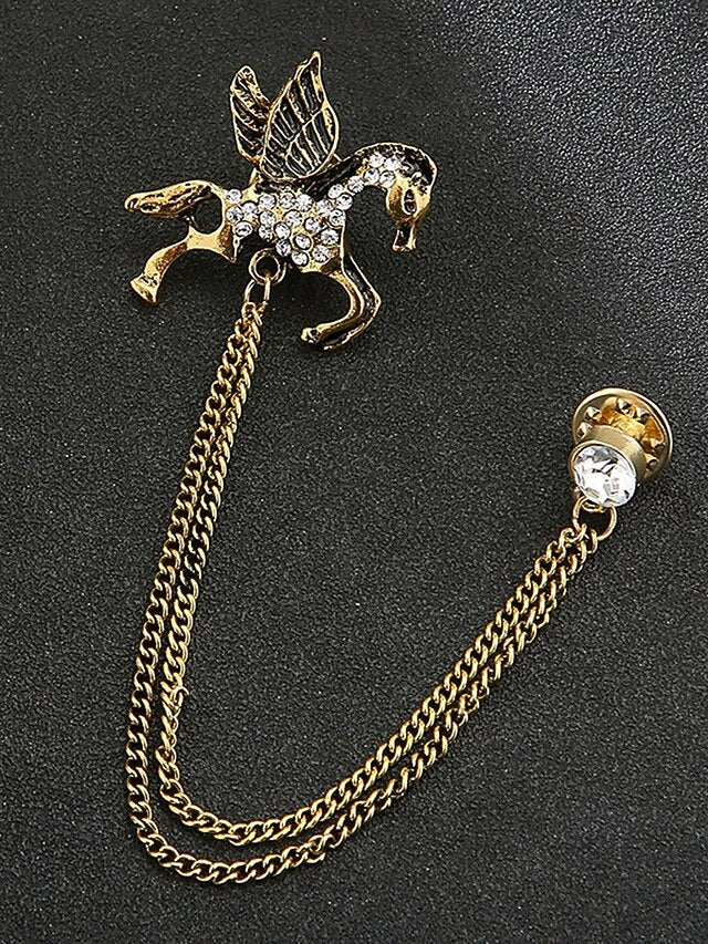 Lapel with Brooch Christmas Men's Pin Deer