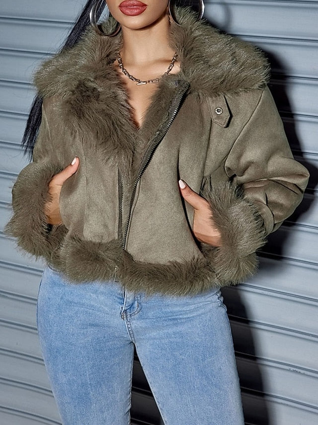 Fall Outdoor Coat Winter Daily Wear Women's Street