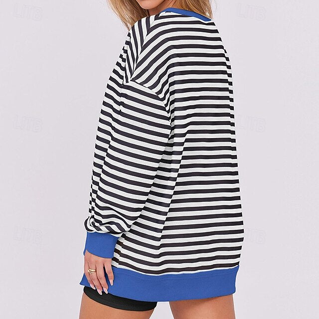 Women's Pullover Sweatshirt Casual Tops Long Sleeve Top