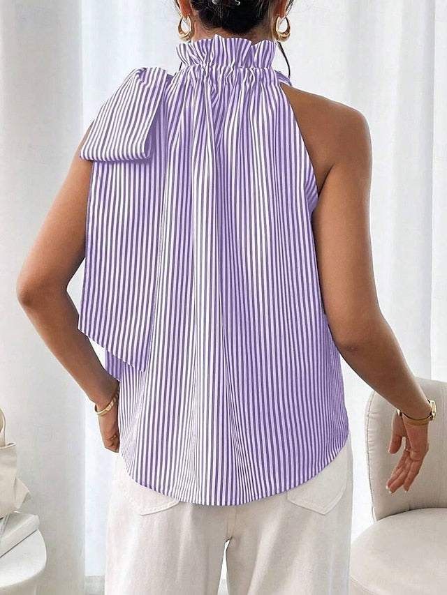 Women's Camisole Tank Top Print Striped Daily Casual