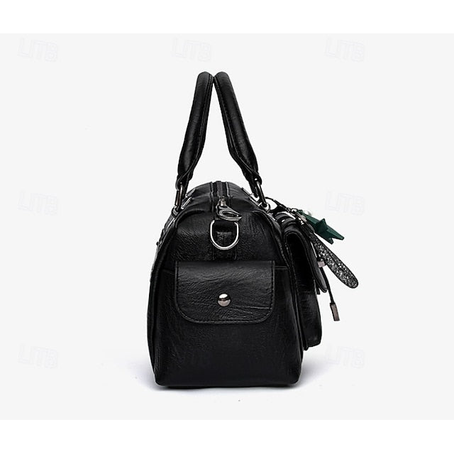 Blue Faux Women's Stylish – Handbag Large Leather