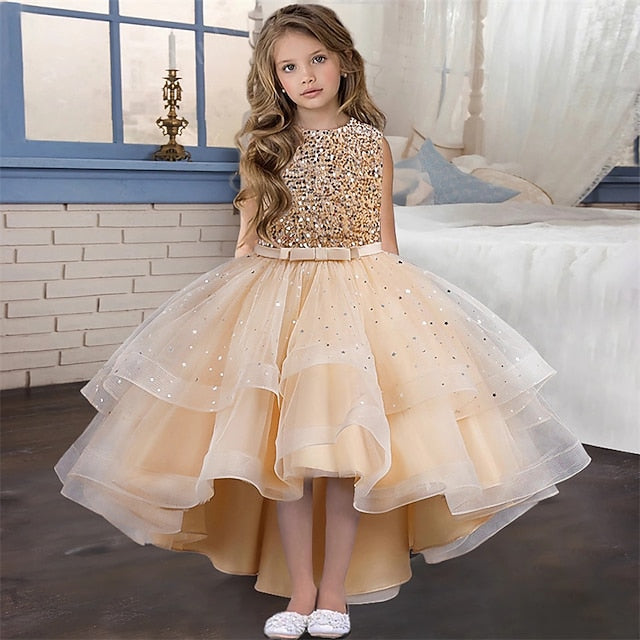Party Kids Girls' Sleeveless Dress Color Solid
