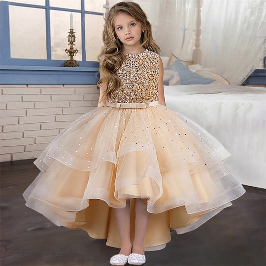 Party Kids Girls' Sleeveless Dress Color Solid