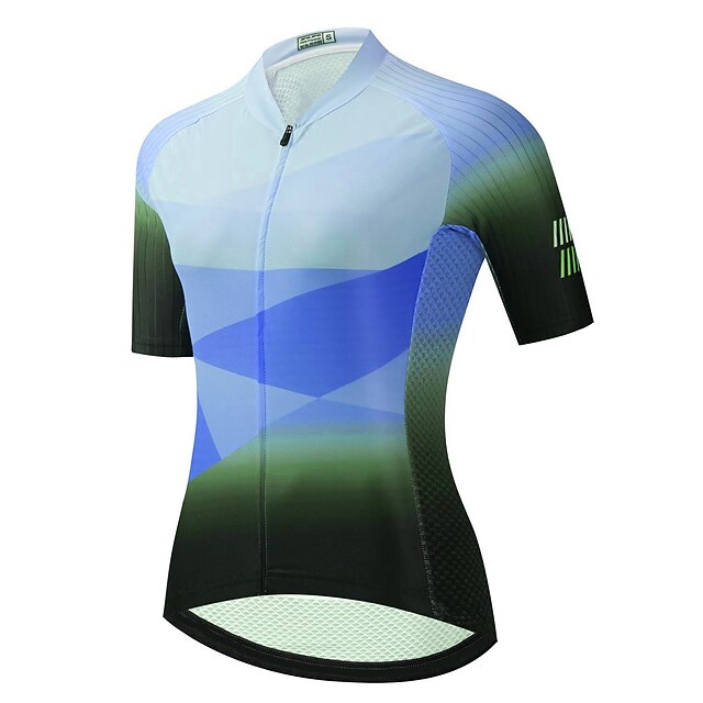 Women's Cycling Jersey Geometric Short Sleeve Bike Jersey