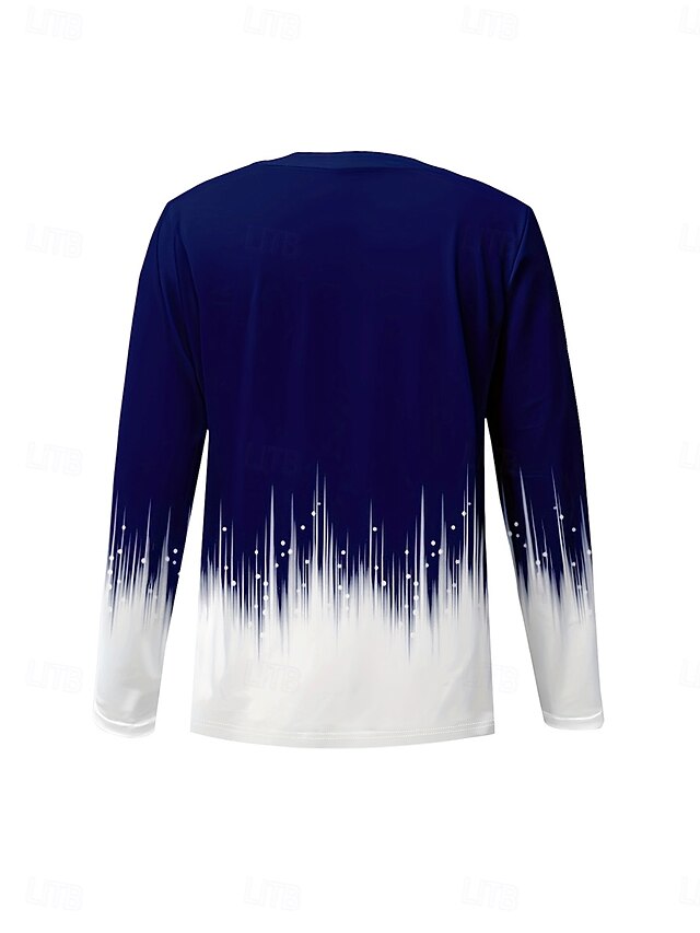 Women's T Shirt Print Ombre Graphic Abstract Vintage