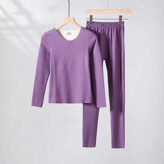 Women's Cold Weather Top Bottom Base Layer Top & Bottom