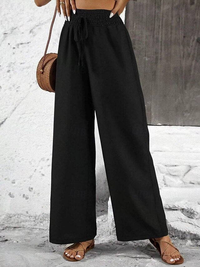 Women's Trousers Casual Pants Straight Vacation Fashion