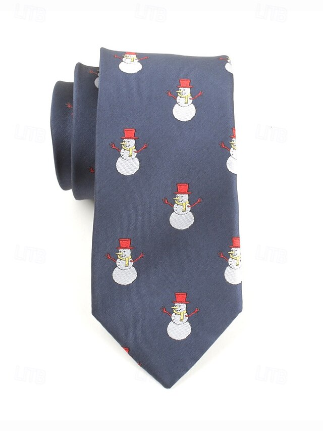 Necktie Christmas Santa Men's with