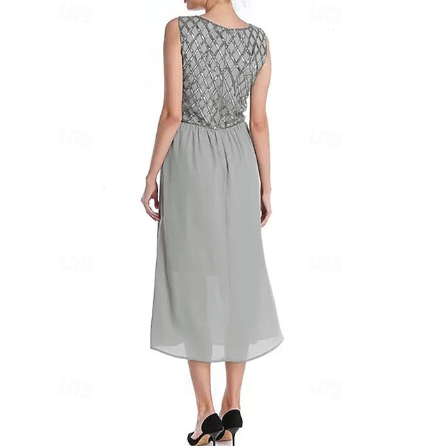 Simple Mother the of Bride Wedding A-Line Guest Dress