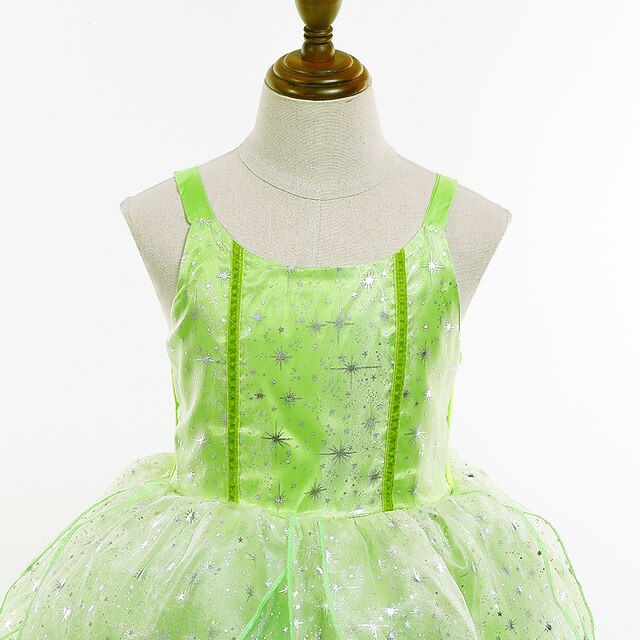 Tinker Princess Bell Fairytale Tiana Dress Theme Girl Flower