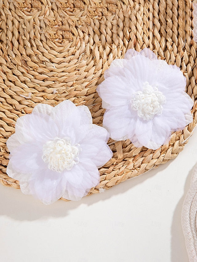 Drop - Floral Flower Earrings Oversized Women's Statement