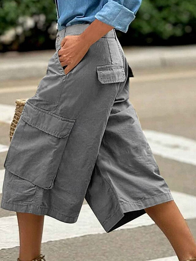 Women's Cargo Shorts Capri Pants Summer Shorts Fashion