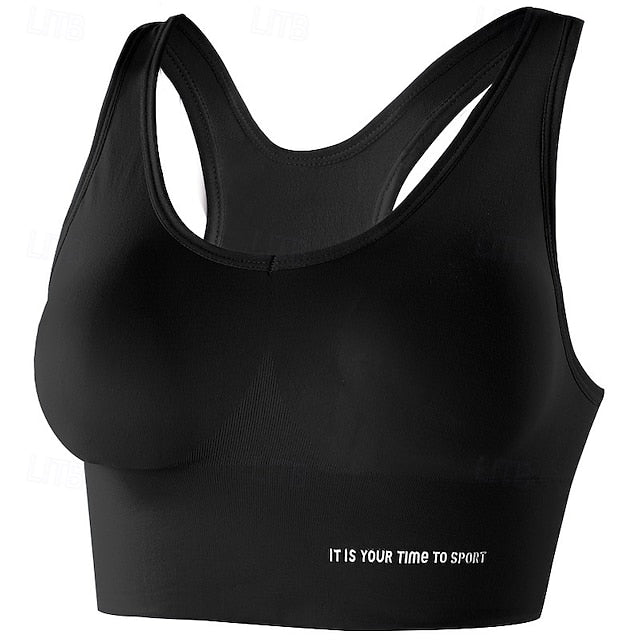 Women's Sports Bra Yoga Top Scoop Neck Weight Loss Fat