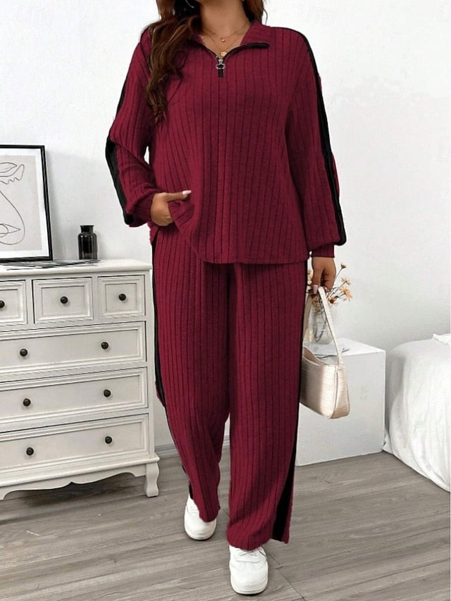 Women's Pants Sets Bolero Top Long Sleeve Shirt Collar