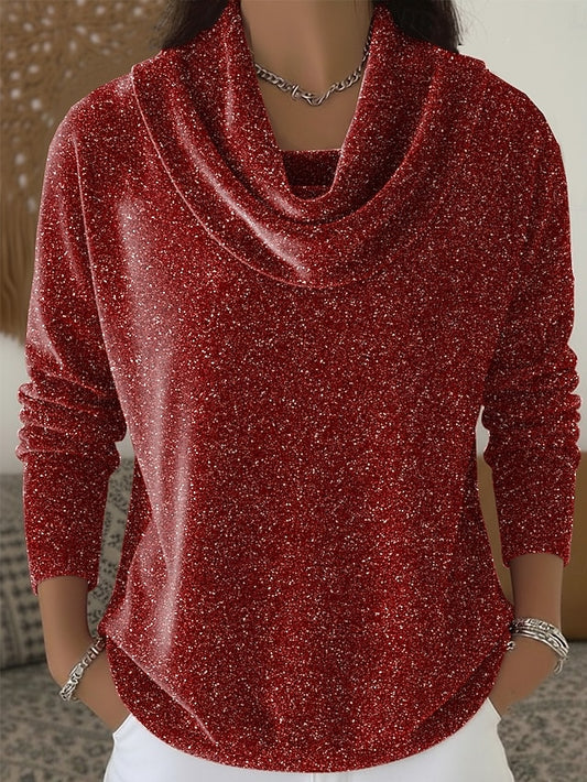 New Year Women's Velvet Sparkly Vintage Tropical Stylish