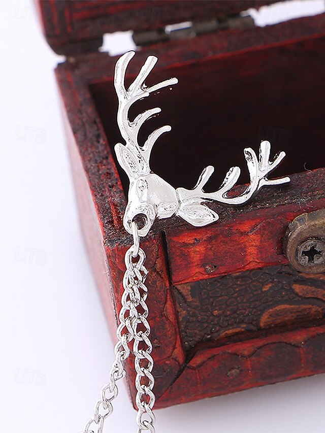 Christmas Alloy Men's Collar Reindeer Elegant – Pins