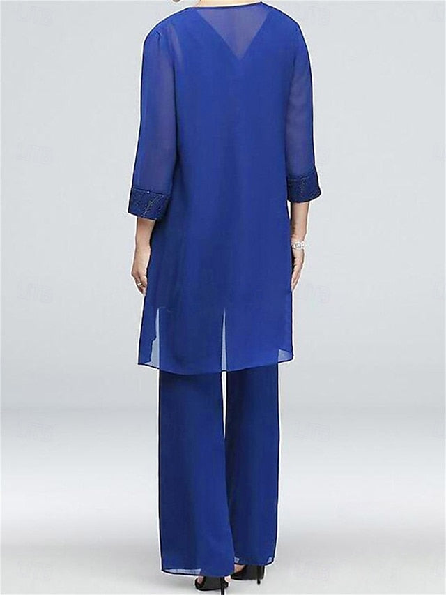 Dress Bride Crew Elegant Mother Piece 3 the Neck of Vintage