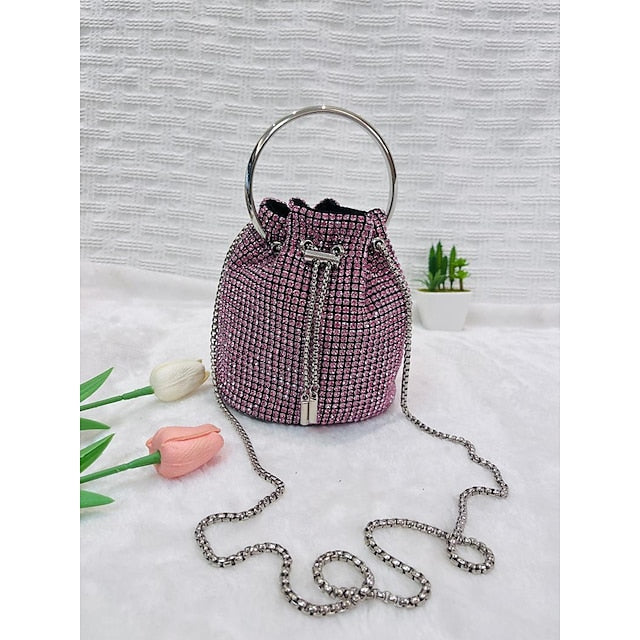 Leather Women's Chain Party Wedding Evening Clutch PU Bag