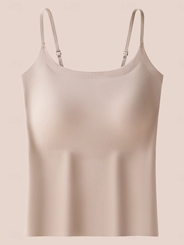 Women's Camisole Tank Top Solid Color Daily Sleeveless U