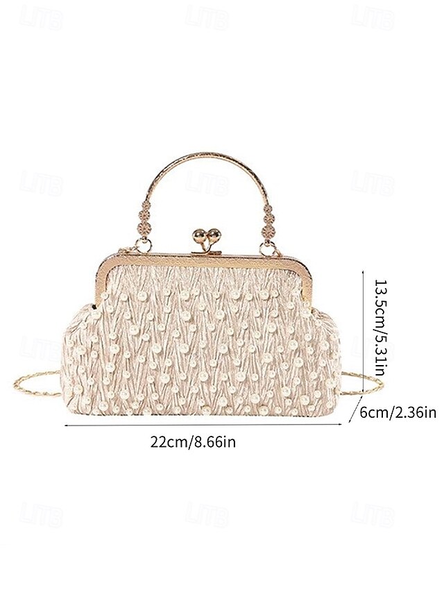 Vintage Pearl Elegant Bag Evening Women's Clutch – Beaded