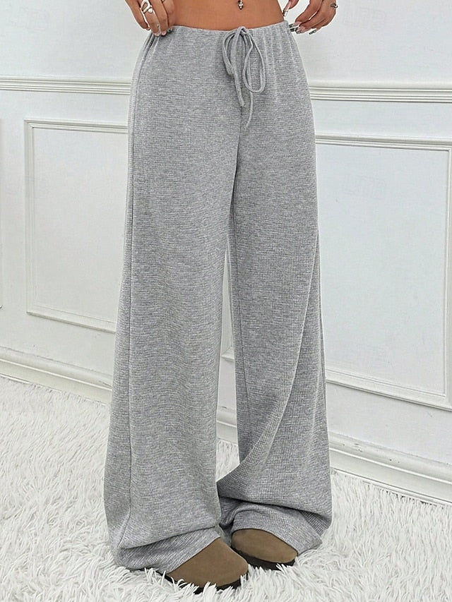 Women's Slacks Pants Trousers Streetwear Casual Full Length