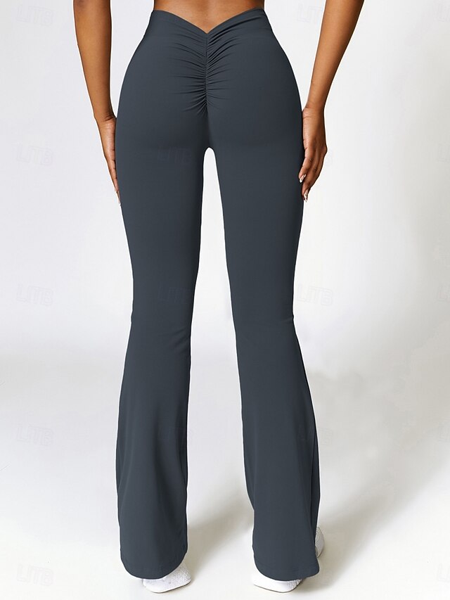 Women's Bell Bottom Chinos Vacation Streetwear Casual Full