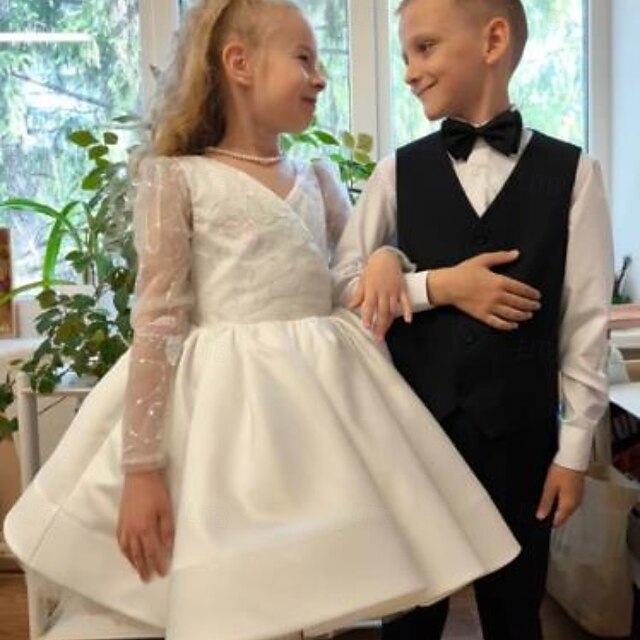 Communion Kids Girl Girls' First Flower Party Dress