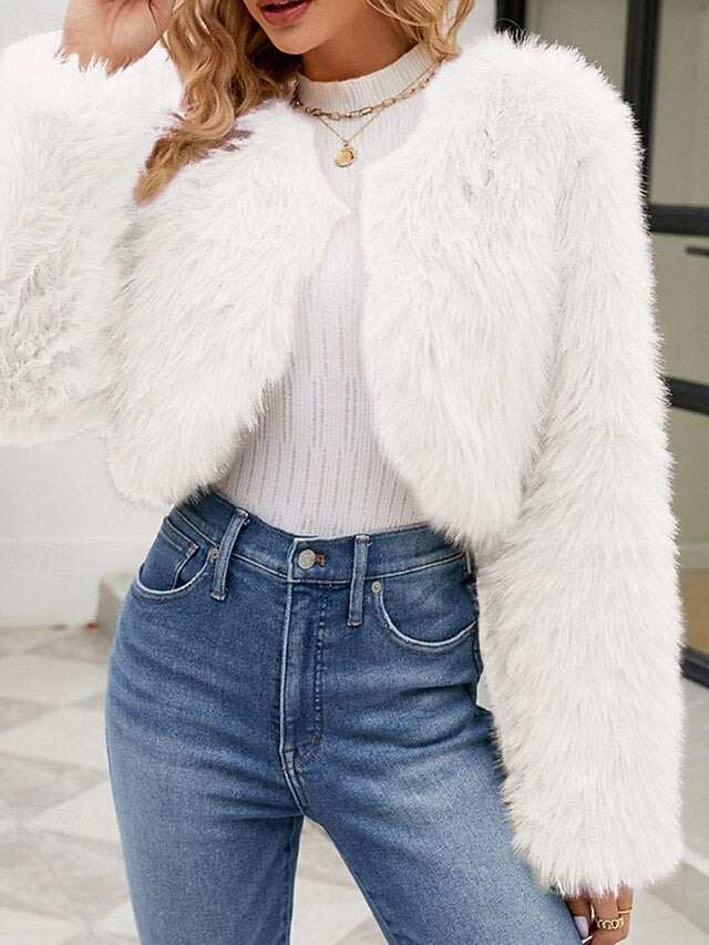 Faux Coat Warm Furs Comfortable Winter Fur Women's