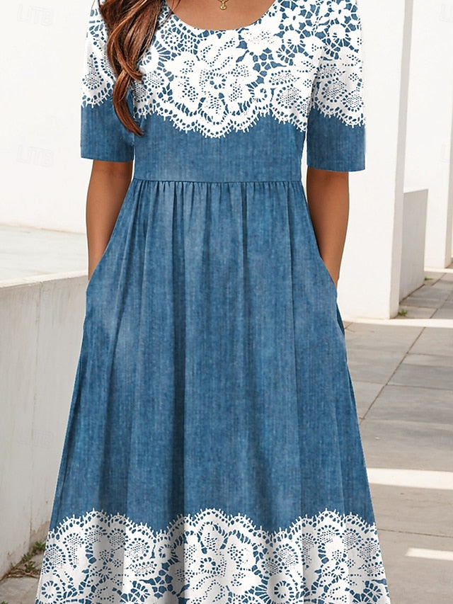 Women's Midi Dress A Line Dress Summer Dress Vacation