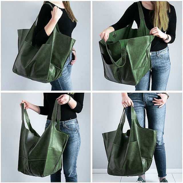 Men's PU Bag Party Leather Shoulder Women's Handbag