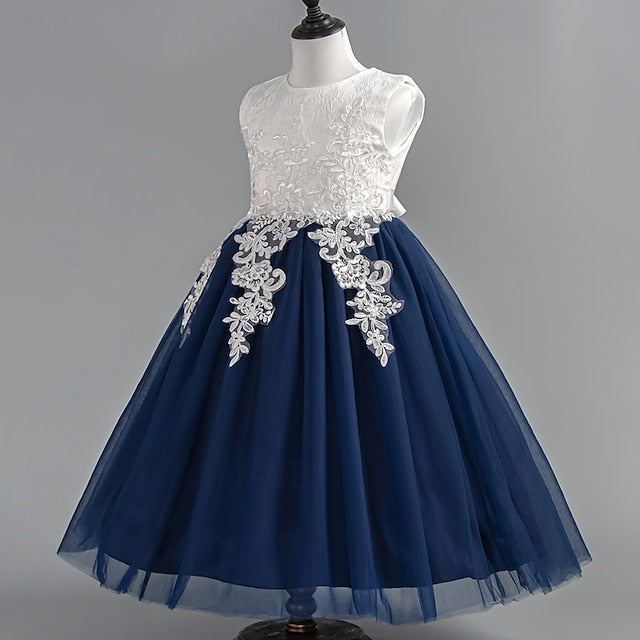 Dress Sleeveless Party Wedding Girls' Kids Special Floral