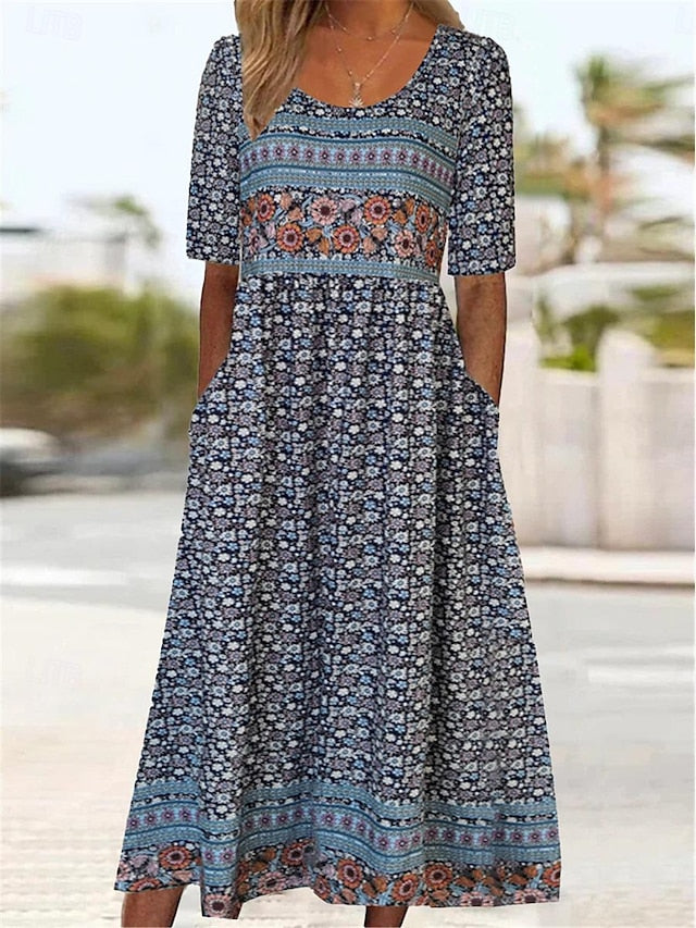 Women's Midi Dress Casual Dress Summer Dress Boho Dress
