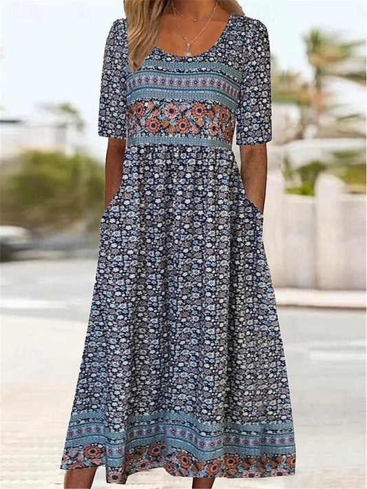 Women's Midi Dress Casual Dress Summer Dress Boho Dress