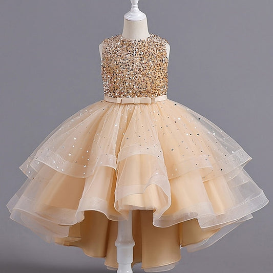Girl Flower Performance Party Girls' Dress