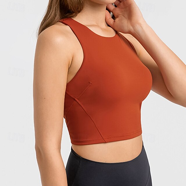 Women's Racerback  Bra Sports Tank Top Padded Sleeveless